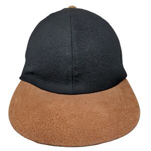 Eastern Accessories Men's Stretchy Hat Black Brown OSFA Blank Wool Viscose Blend